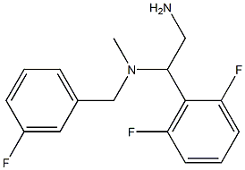 [2-amino-1-(2,6-difluorophenyl)ethyl][(3-fluorophenyl)methyl]methylamine Struktur