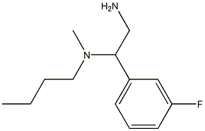 [2-amino-1-(3-fluorophenyl)ethyl](butyl)methylamine Structure