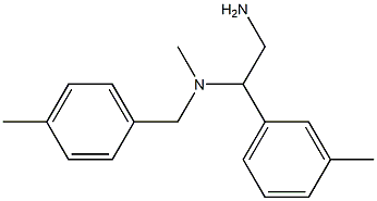 [2-amino-1-(3-methylphenyl)ethyl](methyl)[(4-methylphenyl)methyl]amine Structure