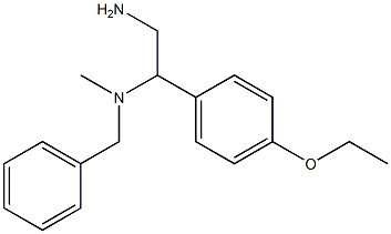 [2-amino-1-(4-ethoxyphenyl)ethyl](benzyl)methylamine 化学構造式