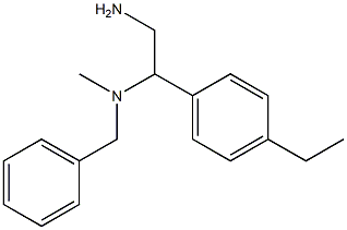 [2-amino-1-(4-ethylphenyl)ethyl](benzyl)methylamine Structure