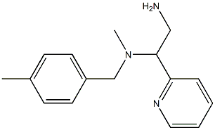 [2-amino-1-(pyridin-2-yl)ethyl](methyl)[(4-methylphenyl)methyl]amine Struktur