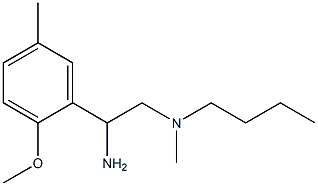 [2-amino-2-(2-methoxy-5-methylphenyl)ethyl](butyl)methylamine 结构式