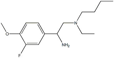 [2-amino-2-(3-fluoro-4-methoxyphenyl)ethyl](butyl)ethylamine Structure