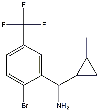 [2-bromo-5-(trifluoromethyl)phenyl](2-methylcyclopropyl)methanamine,,结构式