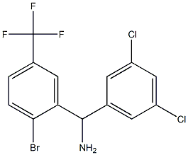 [2-bromo-5-(trifluoromethyl)phenyl](3,5-dichlorophenyl)methanamine Structure