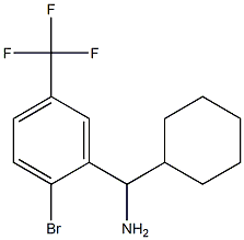 [2-bromo-5-(trifluoromethyl)phenyl](cyclohexyl)methanamine Structure