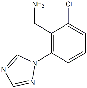 [2-chloro-6-(1H-1,2,4-triazol-1-yl)phenyl]methanamine Structure