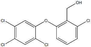 [2-chloro-6-(2,4,5-trichlorophenoxy)phenyl]methanol,,结构式