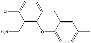 [2-chloro-6-(2,4-dimethylphenoxy)phenyl]methanamine 结构式