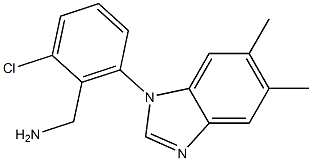 [2-chloro-6-(5,6-dimethyl-1H-1,3-benzodiazol-1-yl)phenyl]methanamine