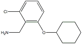 [2-chloro-6-(cyclohexyloxy)phenyl]methanamine Structure