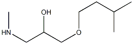 [2-hydroxy-3-(3-methylbutoxy)propyl](methyl)amine Structure