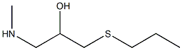 [2-hydroxy-3-(propylsulfanyl)propyl](methyl)amine Structure