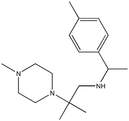 [2-methyl-2-(4-methylpiperazin-1-yl)propyl][1-(4-methylphenyl)ethyl]amine Structure