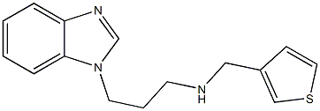 [3-(1H-1,3-benzodiazol-1-yl)propyl](thiophen-3-ylmethyl)amine 结构式