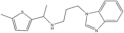 [3-(1H-1,3-benzodiazol-1-yl)propyl][1-(5-methylthiophen-2-yl)ethyl]amine 结构式