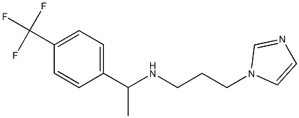 [3-(1H-imidazol-1-yl)propyl]({1-[4-(trifluoromethyl)phenyl]ethyl})amine Struktur