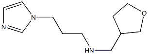 [3-(1H-imidazol-1-yl)propyl](oxolan-3-ylmethyl)amine Structure