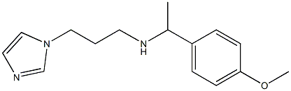 [3-(1H-imidazol-1-yl)propyl][1-(4-methoxyphenyl)ethyl]amine Struktur
