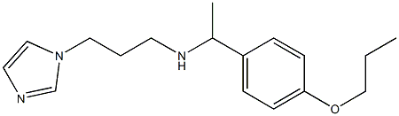 [3-(1H-imidazol-1-yl)propyl][1-(4-propoxyphenyl)ethyl]amine Structure
