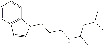 [3-(1H-indol-1-yl)propyl](4-methylpentan-2-yl)amine Structure