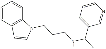 [3-(1H-indol-1-yl)propyl][1-(pyridin-3-yl)ethyl]amine Structure