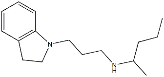 [3-(2,3-dihydro-1H-indol-1-yl)propyl](pentan-2-yl)amine Structure