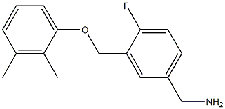 [3-(2,3-dimethylphenoxymethyl)-4-fluorophenyl]methanamine 化学構造式
