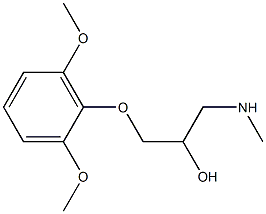 [3-(2,6-dimethoxyphenoxy)-2-hydroxypropyl](methyl)amine,,结构式