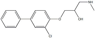 [3-(2-chloro-4-phenylphenoxy)-2-hydroxypropyl](methyl)amine 结构式