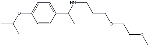 [3-(2-methoxyethoxy)propyl]({1-[4-(propan-2-yloxy)phenyl]ethyl})amine 结构式