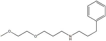 [3-(2-methoxyethoxy)propyl](3-phenylpropyl)amine Structure