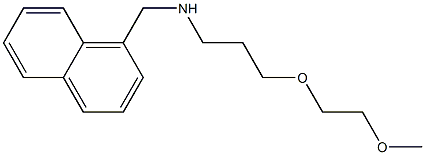 [3-(2-methoxyethoxy)propyl](naphthalen-1-ylmethyl)amine,,结构式