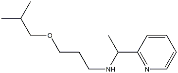 [3-(2-methylpropoxy)propyl][1-(pyridin-2-yl)ethyl]amine 结构式