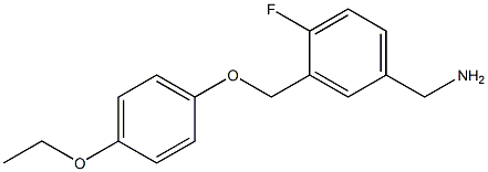 [3-(4-ethoxyphenoxymethyl)-4-fluorophenyl]methanamine Struktur