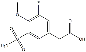 [3-(aminosulfonyl)-5-fluoro-4-methoxyphenyl]acetic acid