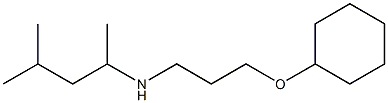 [3-(cyclohexyloxy)propyl](4-methylpentan-2-yl)amine,,结构式