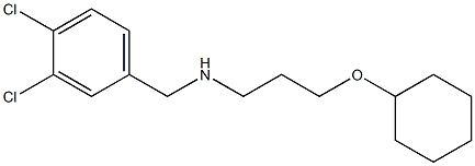 [3-(cyclohexyloxy)propyl][(3,4-dichlorophenyl)methyl]amine Struktur