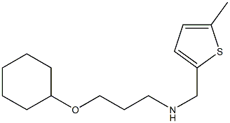 [3-(cyclohexyloxy)propyl][(5-methylthiophen-2-yl)methyl]amine 化学構造式