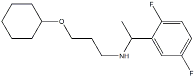 [3-(cyclohexyloxy)propyl][1-(2,5-difluorophenyl)ethyl]amine 化学構造式