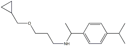 [3-(cyclopropylmethoxy)propyl]({1-[4-(propan-2-yl)phenyl]ethyl})amine Structure