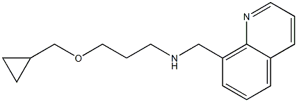 [3-(cyclopropylmethoxy)propyl](quinolin-8-ylmethyl)amine Structure