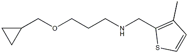 [3-(cyclopropylmethoxy)propyl][(3-methylthiophen-2-yl)methyl]amine Struktur