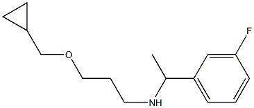 [3-(cyclopropylmethoxy)propyl][1-(3-fluorophenyl)ethyl]amine Struktur