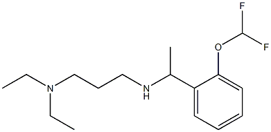  [3-(diethylamino)propyl]({1-[2-(difluoromethoxy)phenyl]ethyl})amine