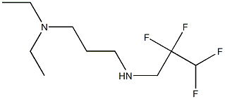 [3-(diethylamino)propyl](2,2,3,3-tetrafluoropropyl)amine Struktur