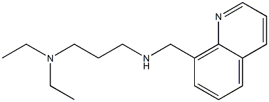 [3-(diethylamino)propyl](quinolin-8-ylmethyl)amine,,结构式
