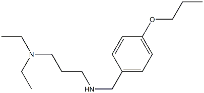 [3-(diethylamino)propyl][(4-propoxyphenyl)methyl]amine,,结构式