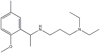 [3-(diethylamino)propyl][1-(2-methoxy-5-methylphenyl)ethyl]amine Structure